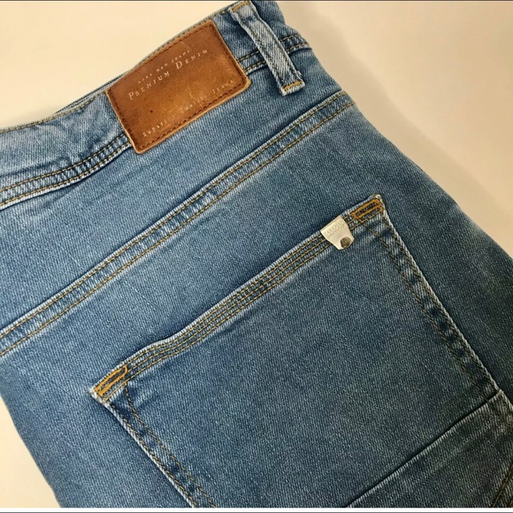 Zara Man Premium Blue Denim Pants Size 36 - Picture 3 of 5
